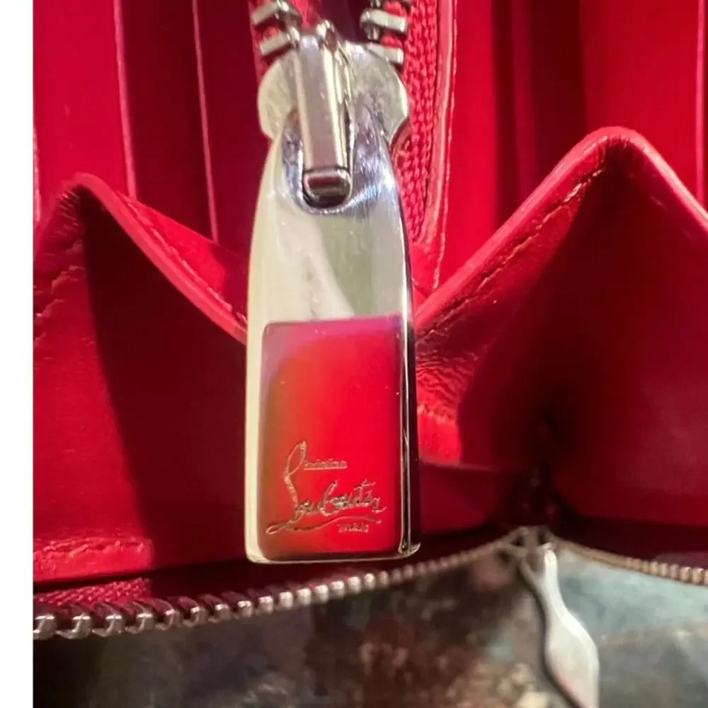 CHRISTIAN LOUBOUTIN Panettone wallet in Rose MultiMetal
